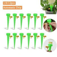 612pcs automatic drip irrigation system self watering spike flower plant greenhouse garden adjustable auto water dripper device