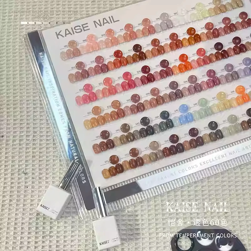KAISE 60 цветов Прозрачный цветной гель для ногтей 2024 Новая профессиональная