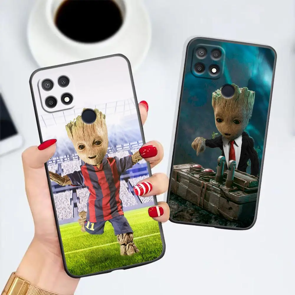 

Guardians of the Galaxy Cute Baby Groot Case For Oppo Realme 9 9Se 9i V25 8 8i 7 7i 6 6i 6s 5 5i 5s C17 Pro Speed Narzo 5G Cover