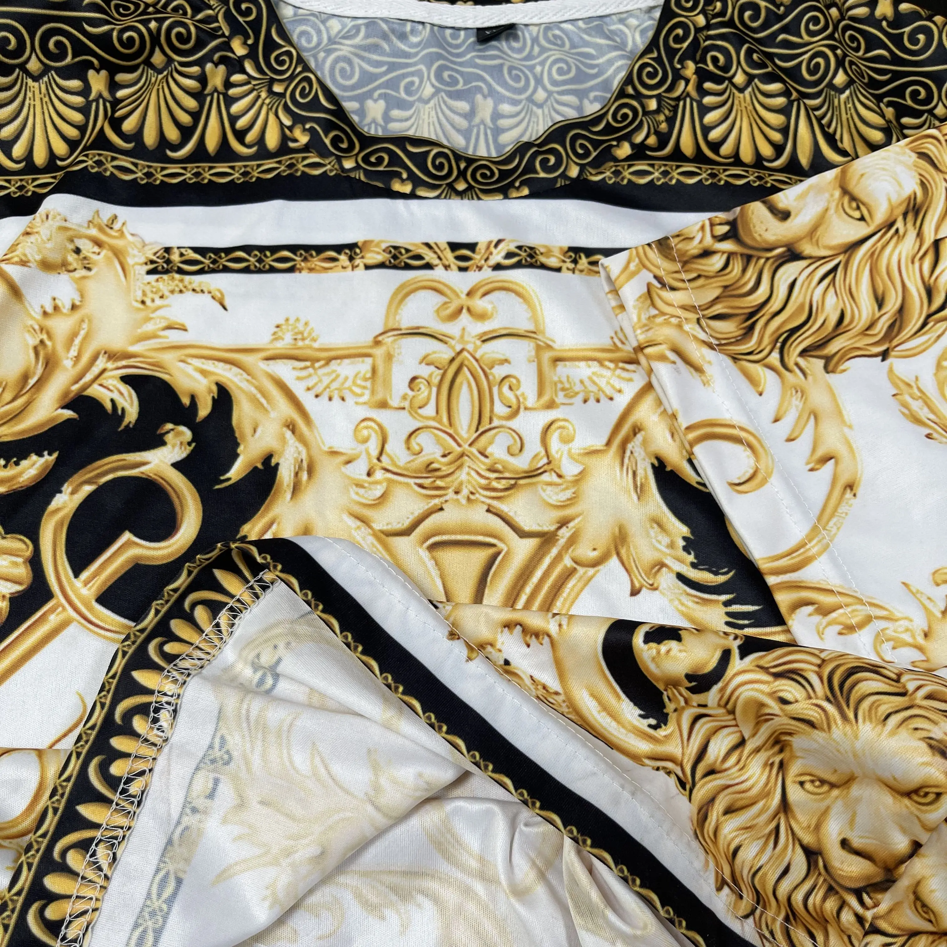 Men's T-shirt and Shorts, 3D-Printed Vintage Dragon Print Streetwear, High Quality Two-Piece Summer Set