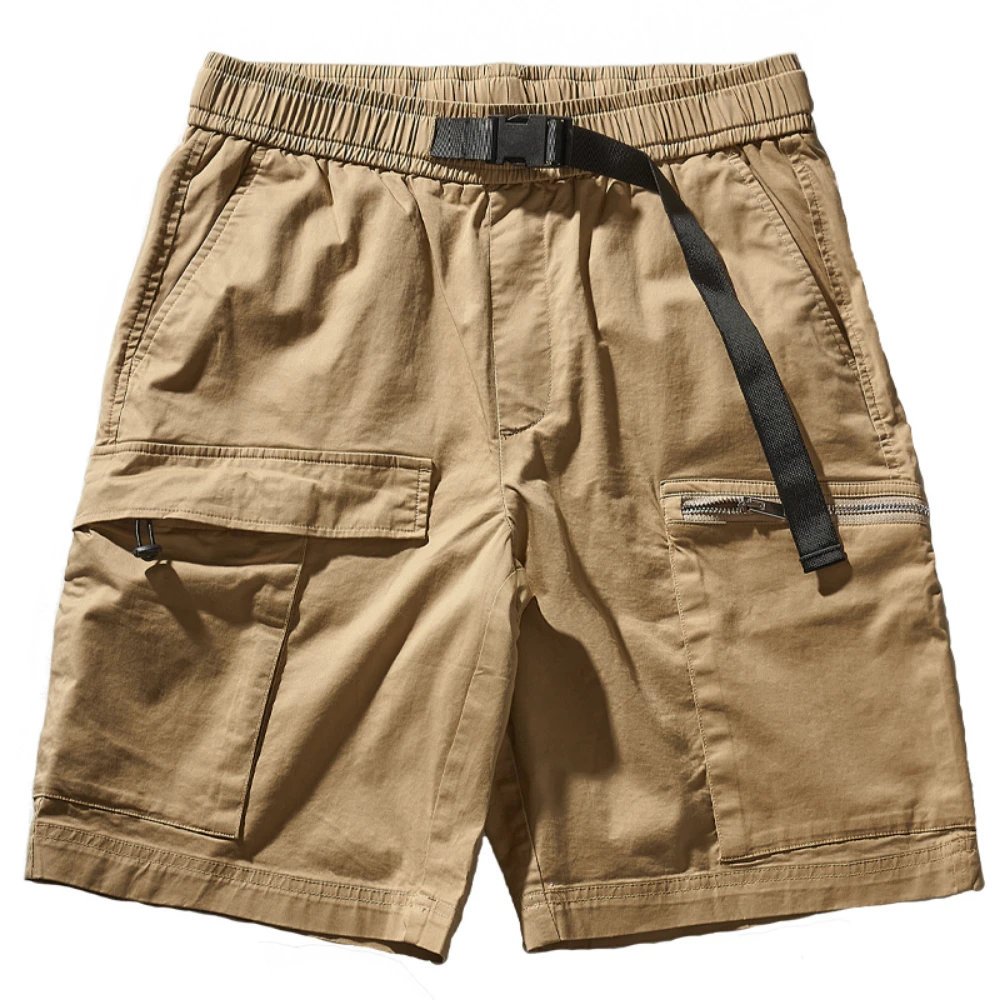 

Summer American casual fashion Work Shorts men wear multi mouth micro elastic pants