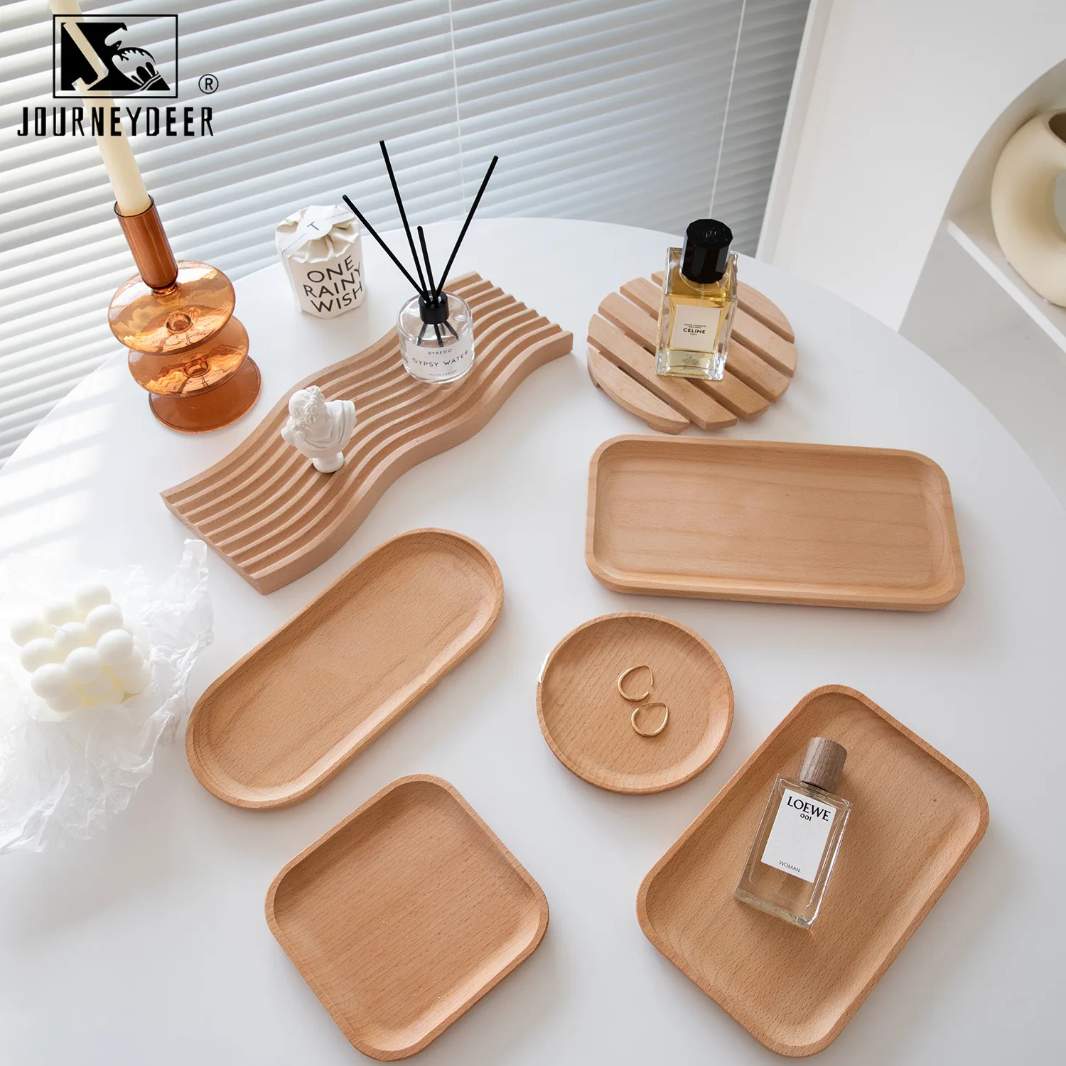 

shooting props Tray Background Water Ripple Board Chopping Block Beech Wood Aromatherapy Storage Shelf Tray Plate Table Decor