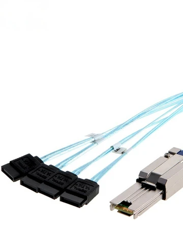 Mini SAS 26Pin SFF-8088 Male to 4 SATA 7Pin Female разделитель для жестких дисков кабель для передачи данных 1 м, 8088 до 4 SATA кабель
