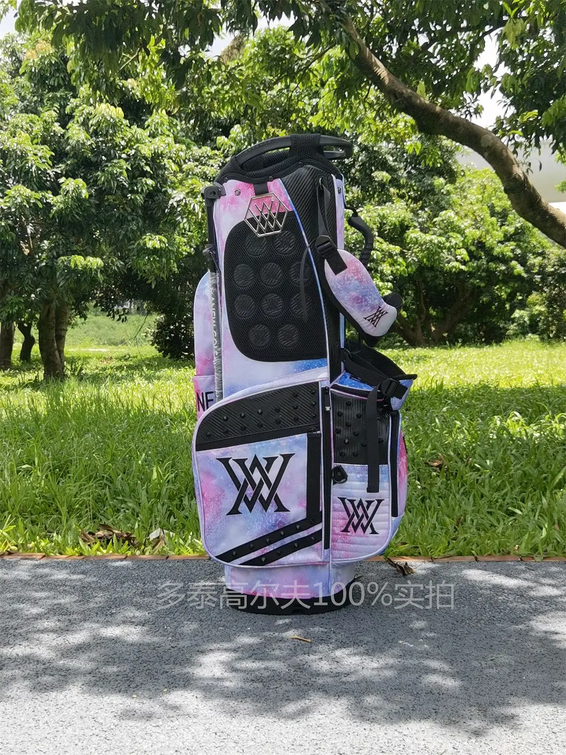 

Premium Golf Bag Rivet Shoulder Bag Multi-function Women Golf Stand Bag 골프백