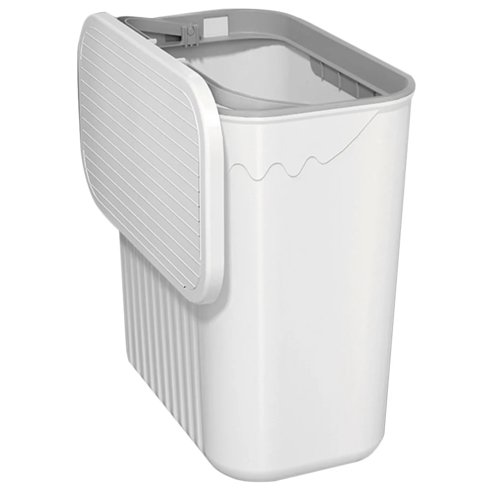

Punch-free Wall Hanging Waste Bin Kitchen Trash Can Large-capacity Hanging Trash Bucket With Lid