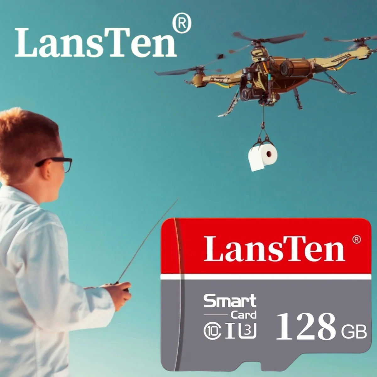 Карта Памяти LansTen TF Micro SD Высокоскоростное Чтение И Запись Для Мобильного