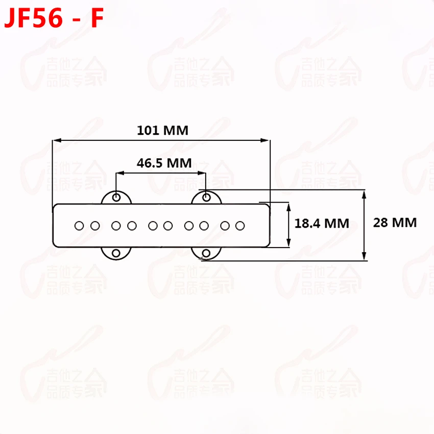 1 Set High Quality Ceramic 5 Strings Bass Pickup For Jazz ( #0664 ) KR(Origin) | Guitar Parts & Accessories