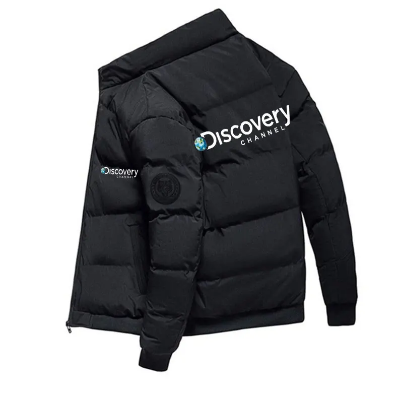 

Discovery Men's Winter Jackets Thick New Parka Jackets Winter Casual Mens Outwear Coats Stand Collar Windbreak Cotton Jacket