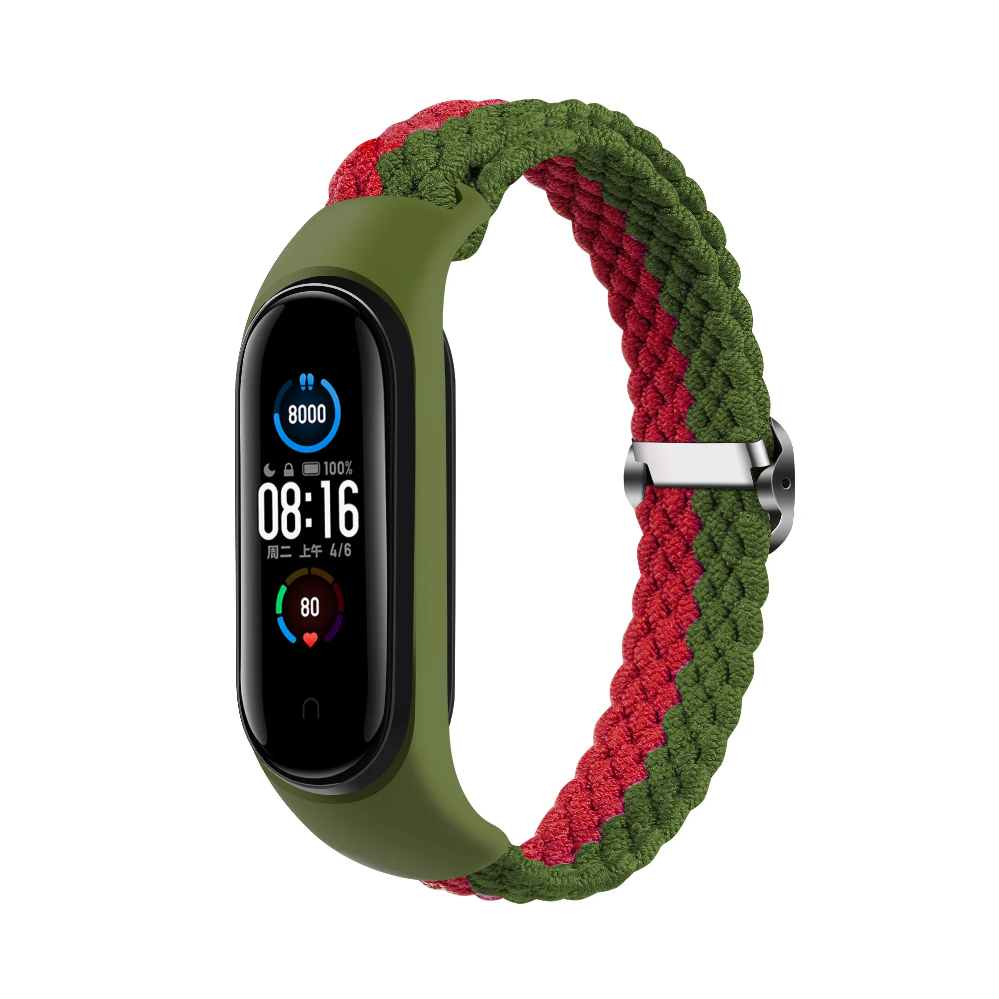 Браслет Forwelleny для Xiaomi Amazfit Band 5 Mi 6 4 3 нейлоновый Эластичный регулируемый ремешок