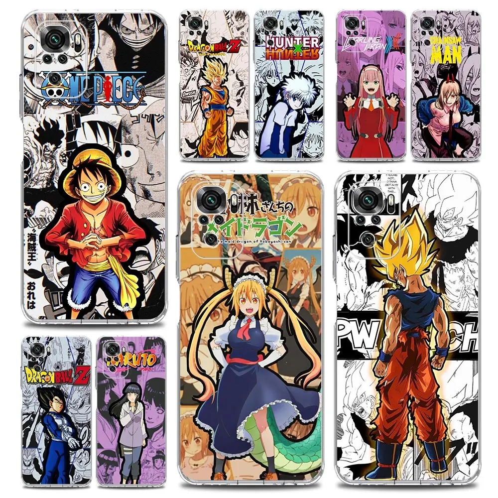 

Hot Anime Characters Dragon ball Phone Case For Xiaomi Redmi Note 11 9S 9 8 10 Pro 7 8T 9C 9A 8A K40 Pro 11T 5G Soft Clear Cover