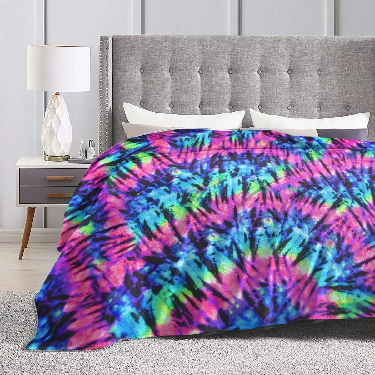 Забавное одеяло с цветным принтом Новинка Флисовое холодное мягкое Дешевое