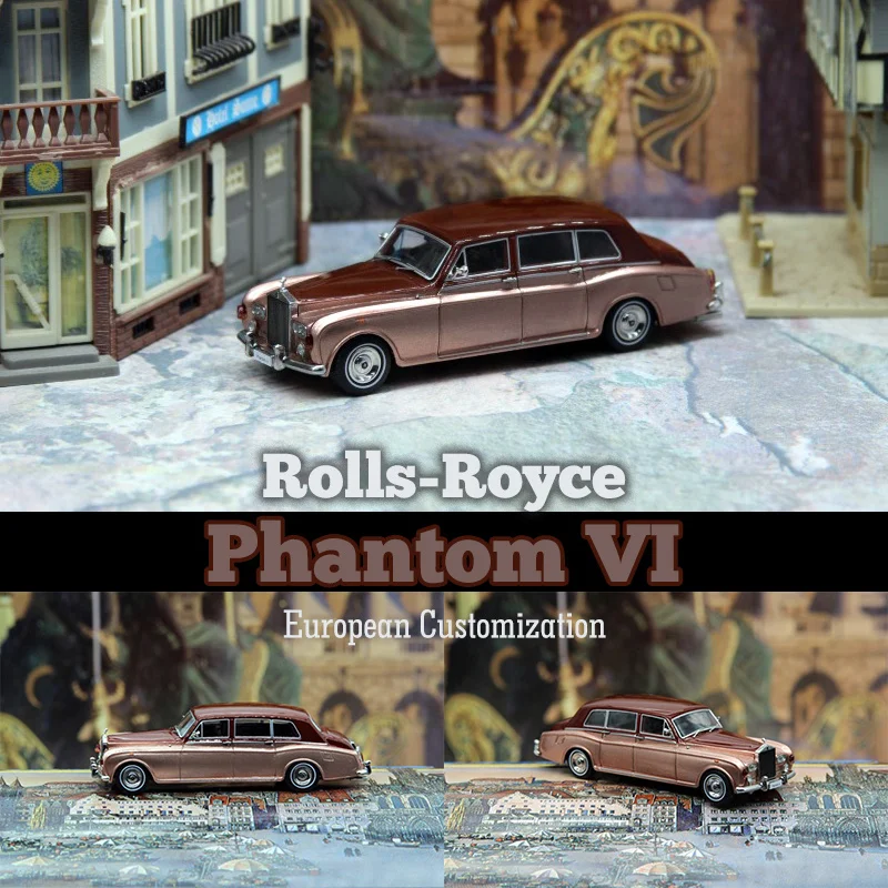 

DCM 1:64 модель автомобиля Phantom VI, Европейская Настройка, румынская диотома Из бронзового сплава, коллекционная миниатюрная машинка, игрушки