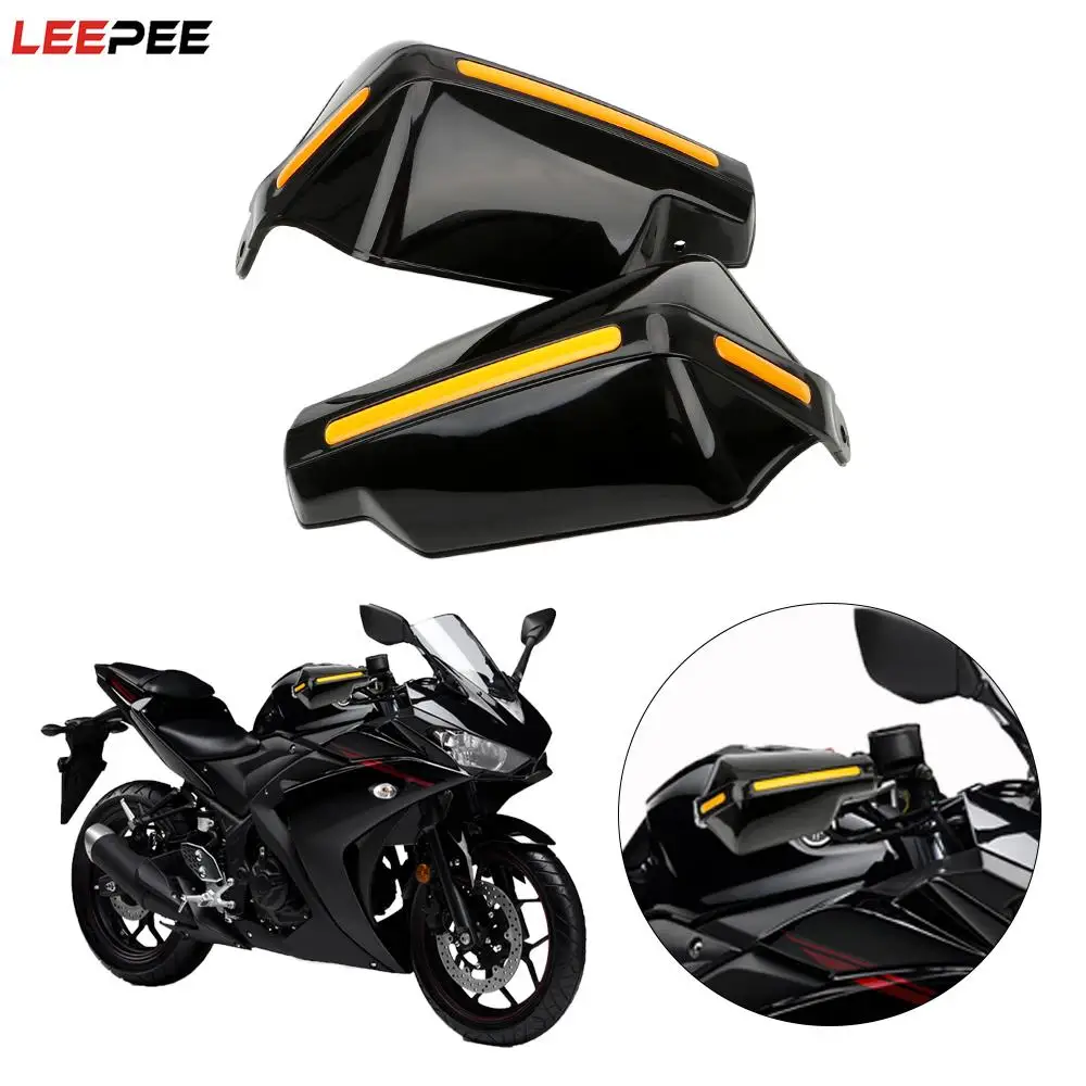 

Motorbike Accessories Windproof Protection Gear Handle Protector Shield Handlebar HandGuards 1Pair Motorcycle Hand Guard