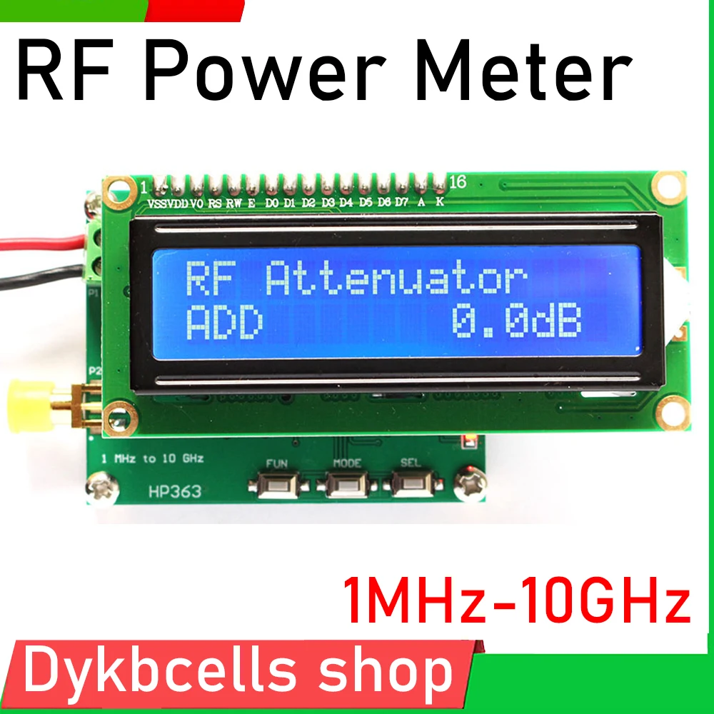 

Цифровой измеритель мощности RF DYKBmetered 1MHz-10GHz -50 to 0dBm