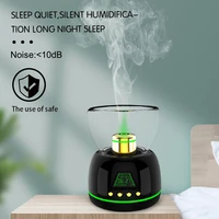 household aroma diffuser air humidifier ultrasonic cool mist maker fogger led essential oil flame lamp difusor