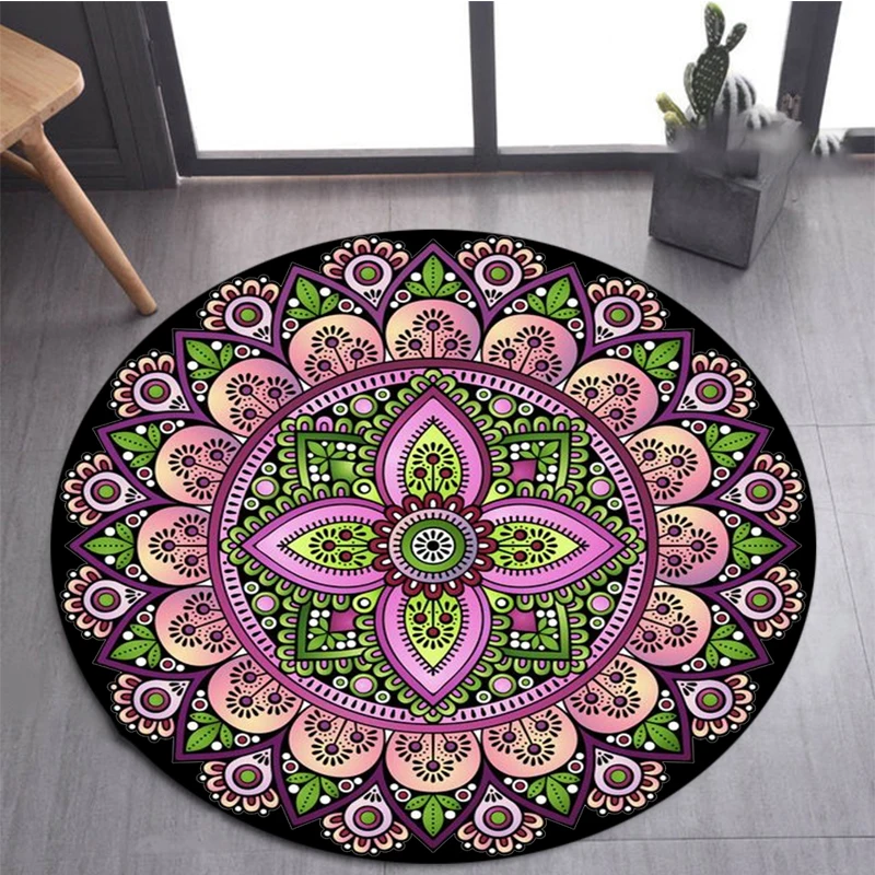 

European style color decoration circular carpet living room,bedroom area,carpet room,bedside chair cushion,non slip carpet,yoga