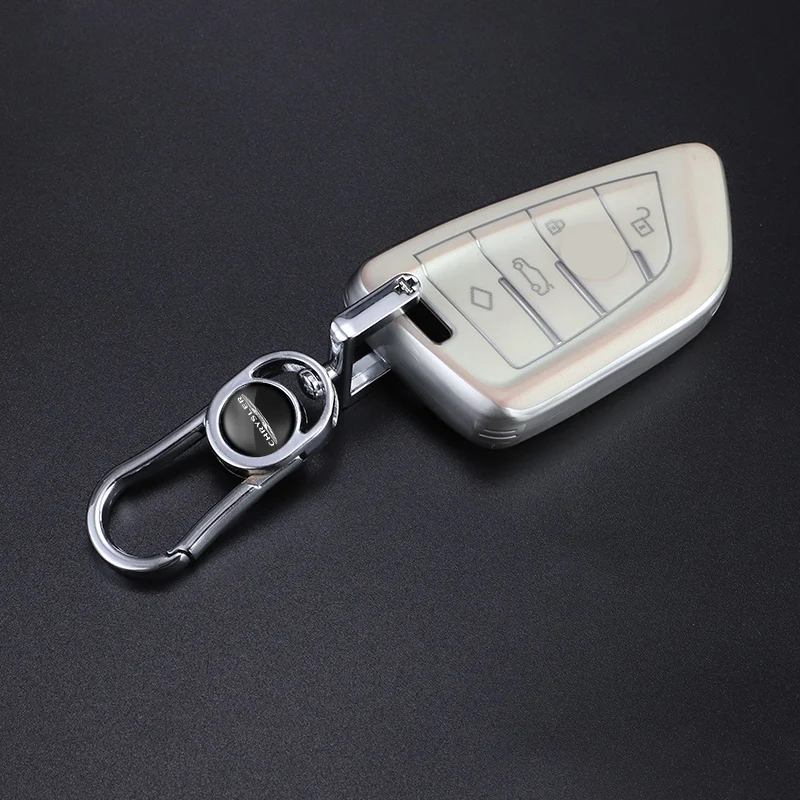Высококачественный металлический автомобильный брелок для ключей с поворотом