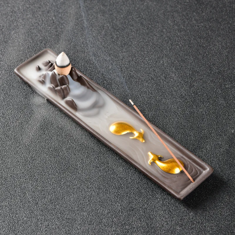 

High Quality Incense Burner Stick Holder Creative Candle Incense Burner Bedroom Somking Backflow Wierook Houder Ornament