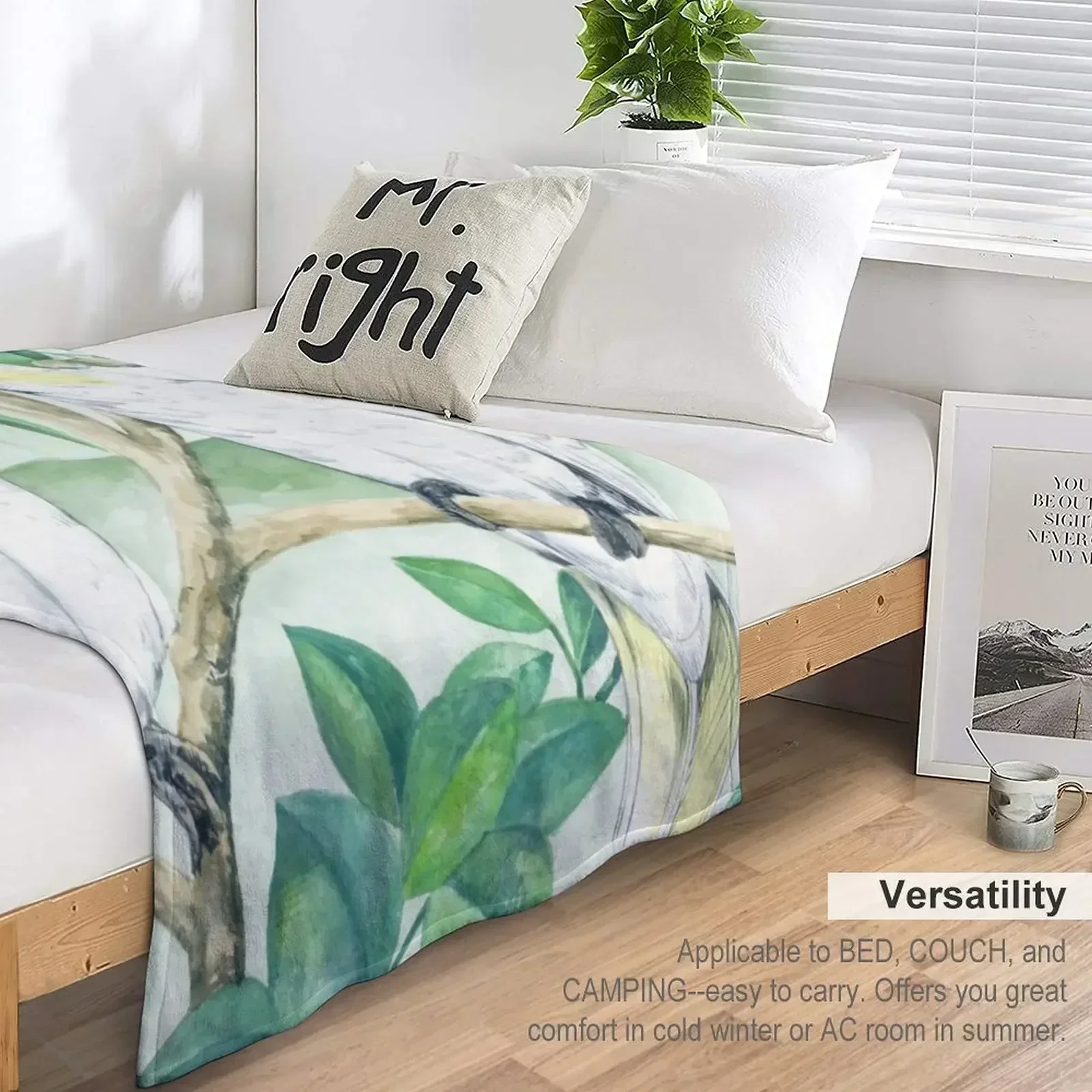 Одеяло с шафраном и какадуми среда походные утяжеленные дизайнерские одеяла