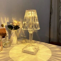led diamond night light table lamps touch sensor led desk lamp for bedroom bar restaurant decor led crystal night lamp