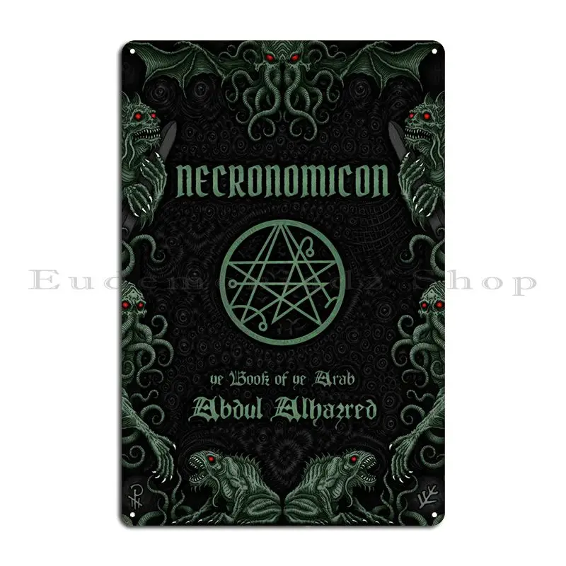 

Металлический знак "Necronomicon", ржавый дизайн