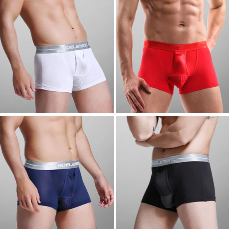 

Men Underwear Scrotum Support Bag Function Panties Knickers Briefs Intimates Scrotum Support Bag Sexy Comfortable Breathable