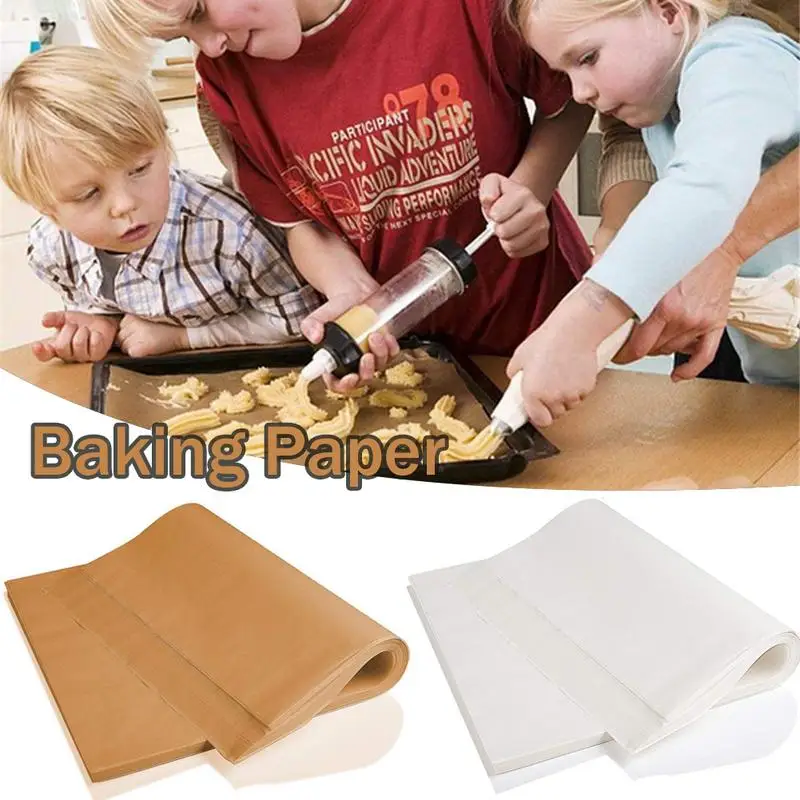

Parchment Paper For Baking 100PCS Parchment Paper Sheets Unbleached Paper Baking Sheets Precut Non-Stick Parchment Sheets For
