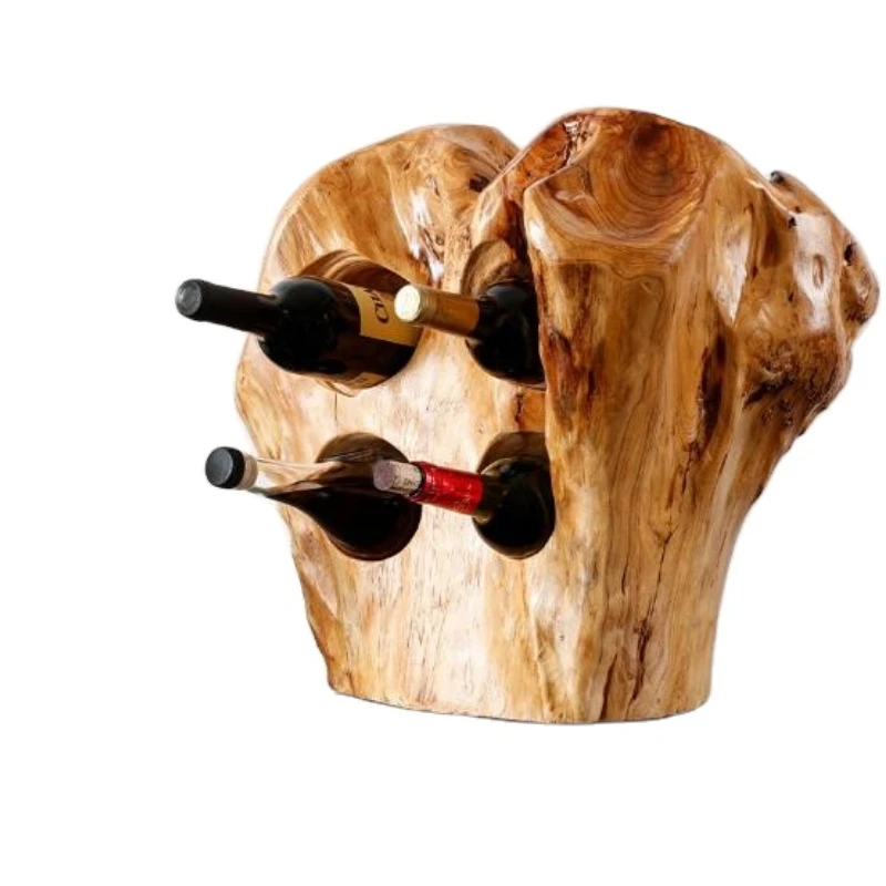 

wholesale factory direct sale for 4 holes 2021 New Wood Wine Bottle Holder Wine Bottle Holder wine rack wooden
