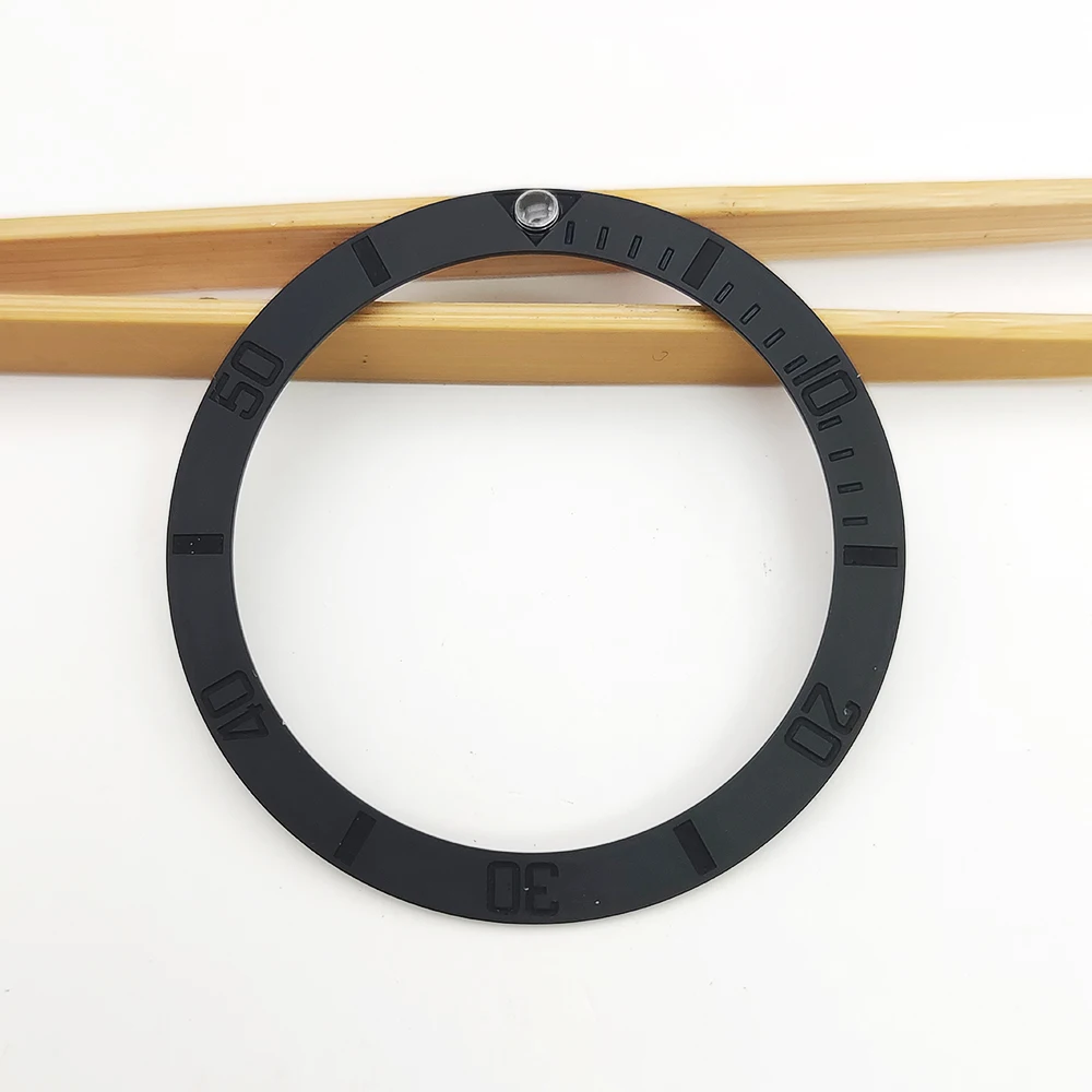 Frosted Beveled Edge 38mm Watch Bezel Ceramic Ring Mouth Watch  Outer Ring Ring Mouth Watch Bezels Parts Men Watch Accessories