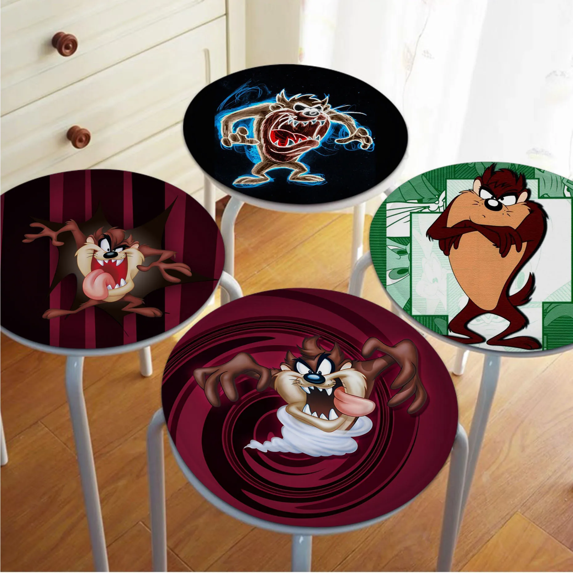 

Tasmanian Devil Taz Cushion Mat Nordic Printing Fabric Cushion Non-slip Living Room Sofa Decor Students Stool Tatami Seat Mat