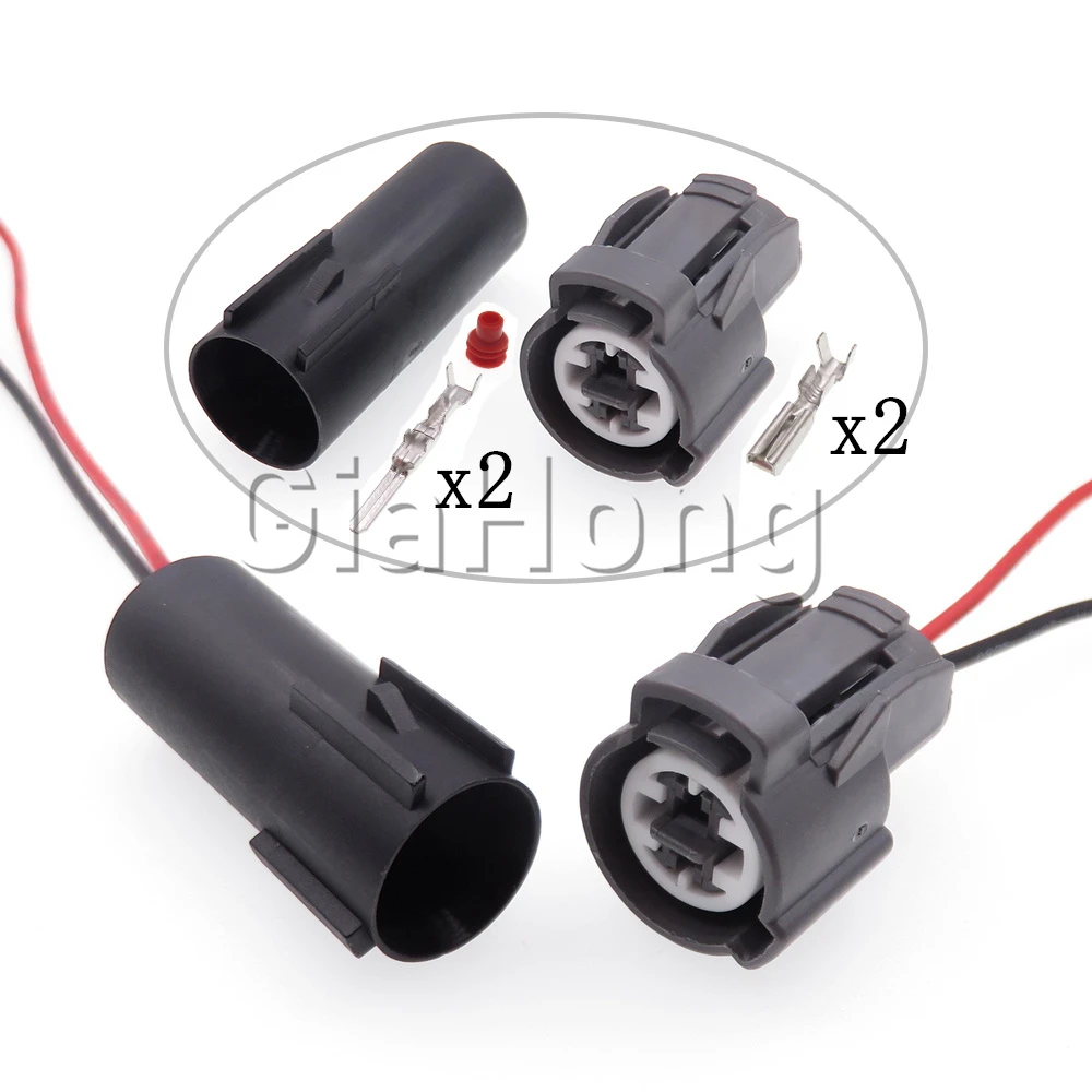 

1 Set 2 Ways 6189-0156 Auto Solenoid Valve Cable Socket For Honda Car Modification Connector Parts Automobile Sealed Plug