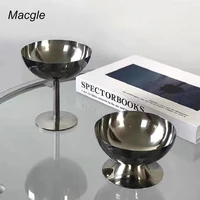 stainless steel ice cream cup tall bantam ice cream cup champagne glass red wine glass cocktail glass
