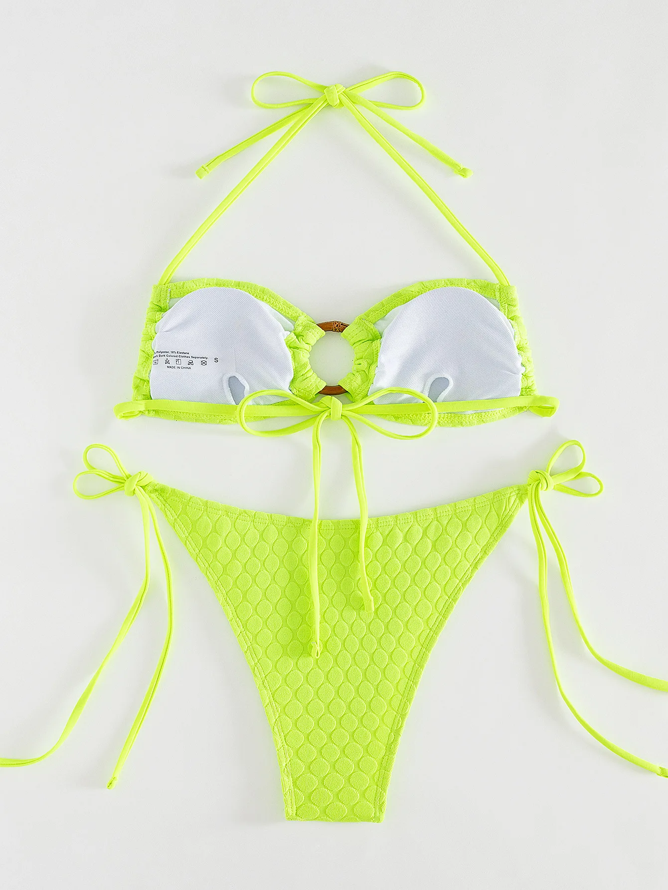 Микро Бикини 2024 женский купальник с боковыми завязками Женский бандажный на