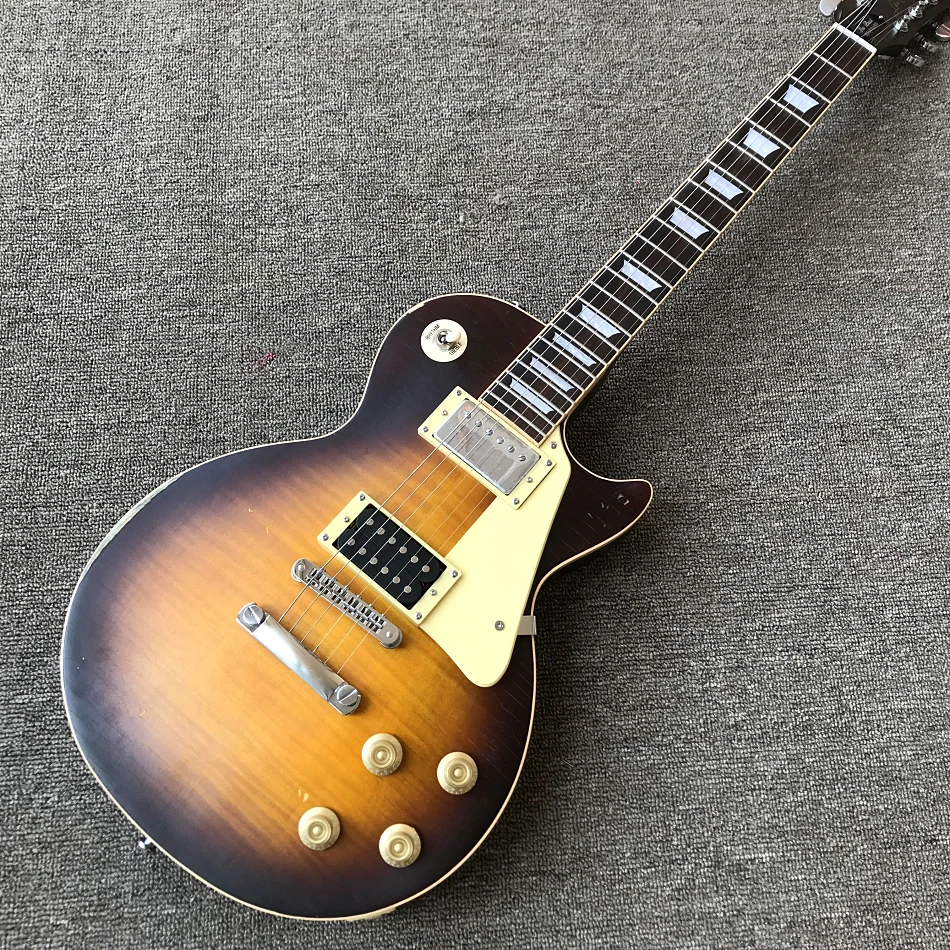 

Custom Shop, Relic LP Electric Guitar, One Piece Of Body & Neck, Frets Binding, Tune-o-Matic Bridge, Free Shipping