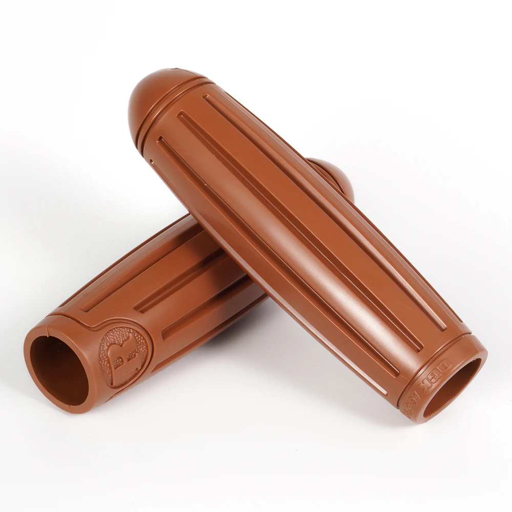 

Retro Style Bicycle Curved Handlebar Grip Fixed Gear vintage Japanese 22mm Bike Grips Brown
