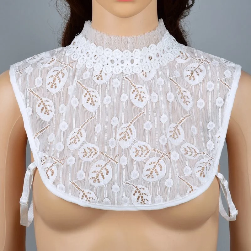 

Демисезонная кружевная рубашка с ложным воротником, декоративный воротник, воротник-стойка, рубашка, женское нижнее белье