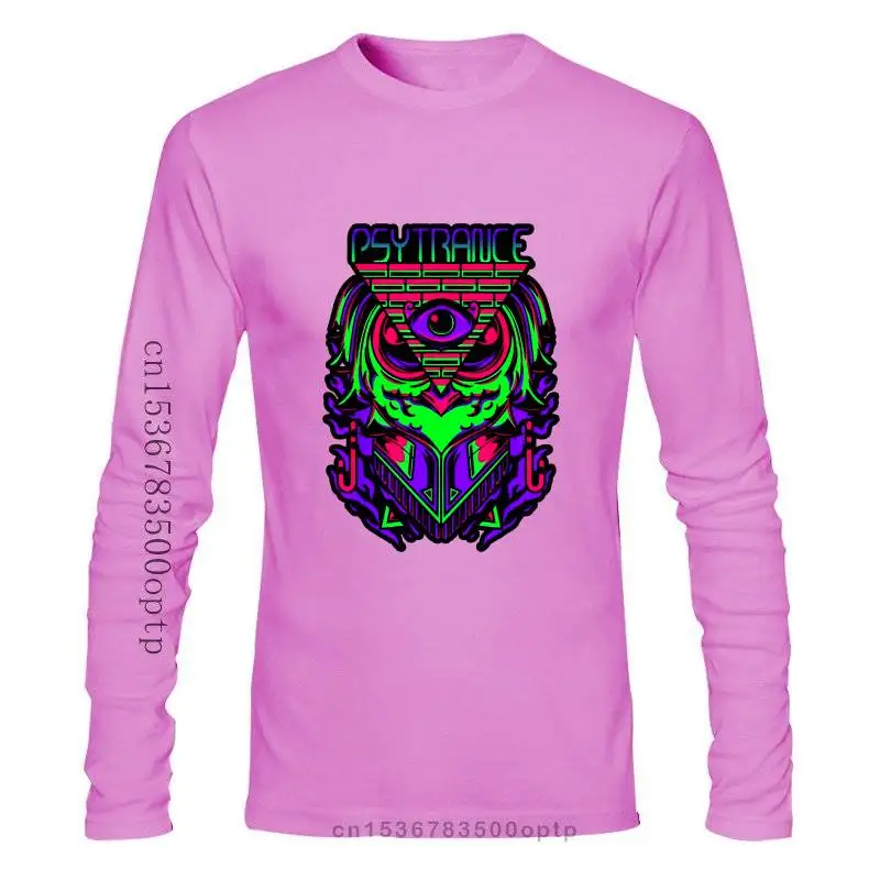 2022 мужская одежда Psytrance Trave Owl Edm Underground Great Spirit черная футболка стандартной длины