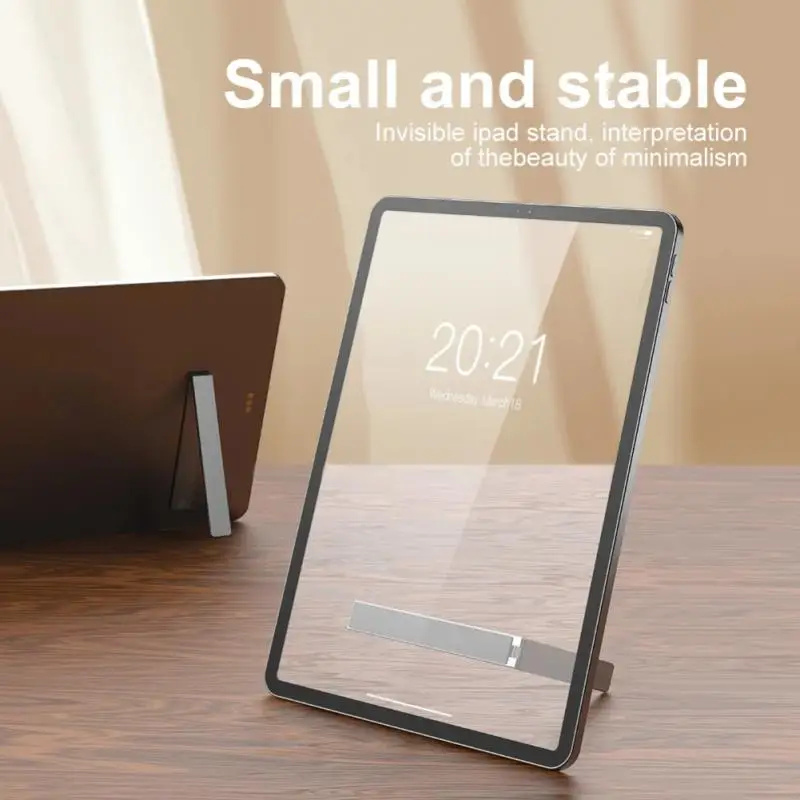 

For Ipad Tablet Holder For Apple iPad Stand 7.9 9.7 10.5 11 Desktop Foldable Metal Tablet Pad Stand For Samsung Mi Phone Tablet