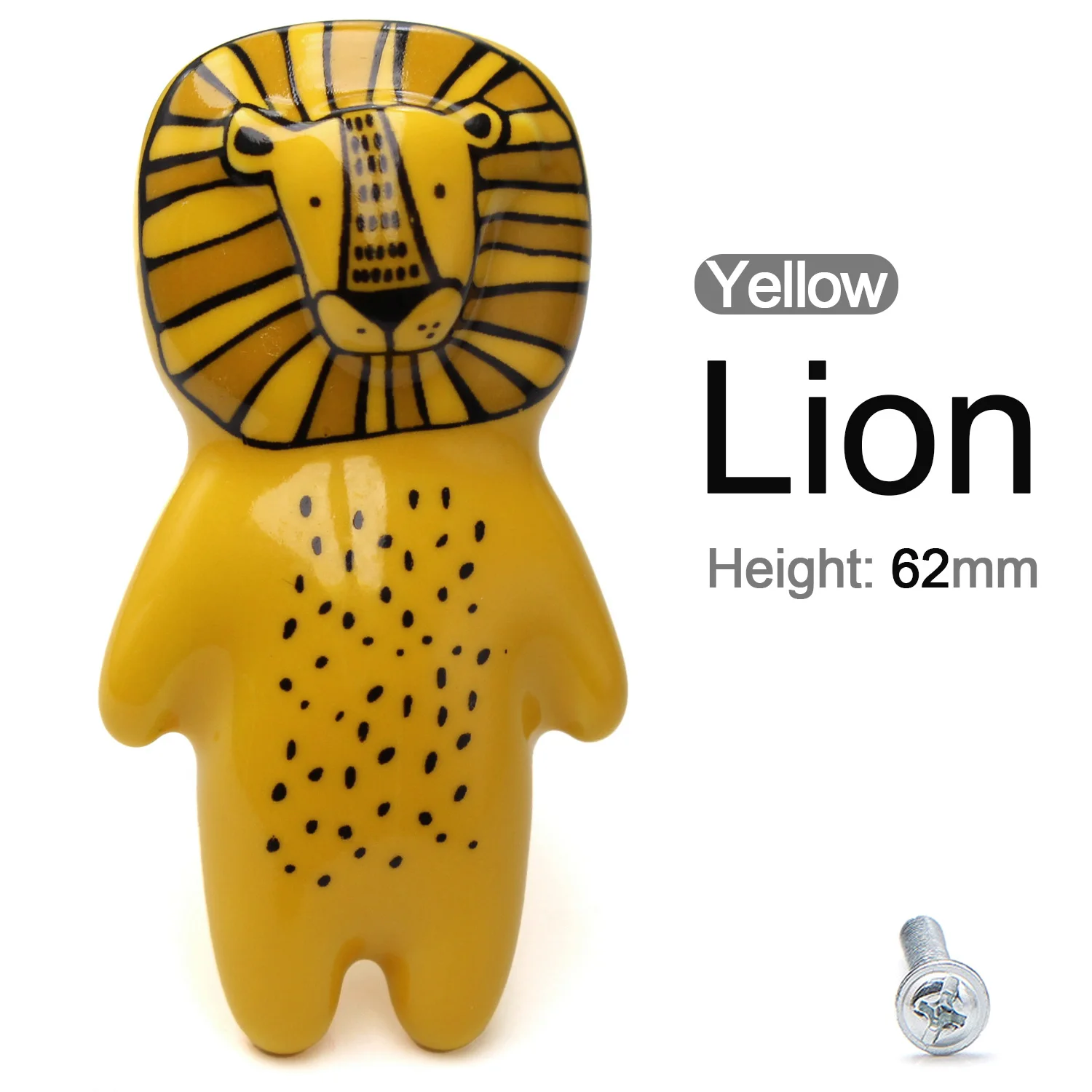 

Керамические ручки для ящиков imango Лиса Лев Енот