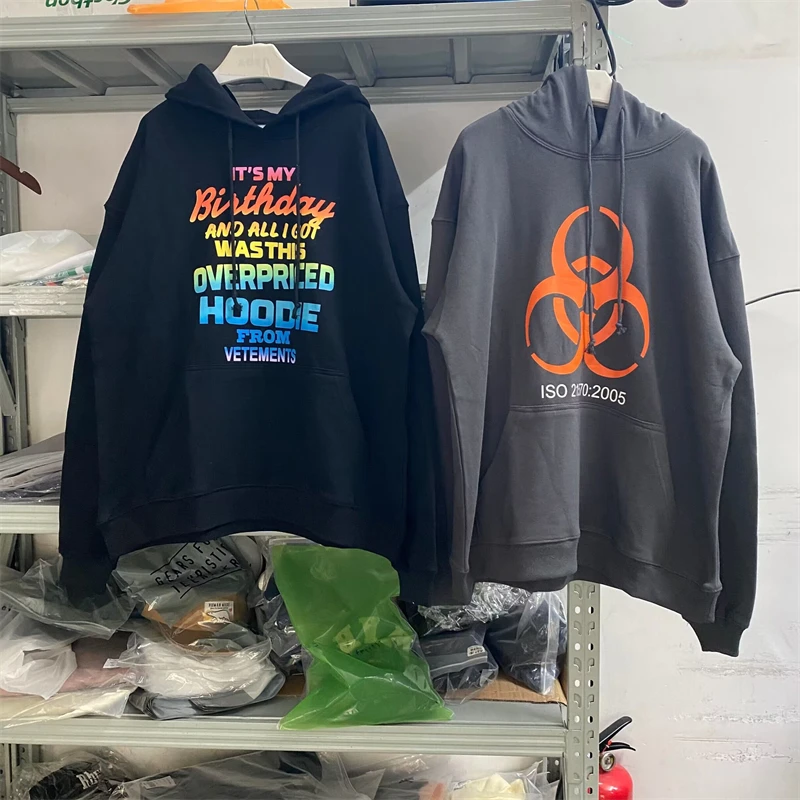 

Новая мода 23SS Толстовка унисекс из тяжелой ткани, с капюшоном