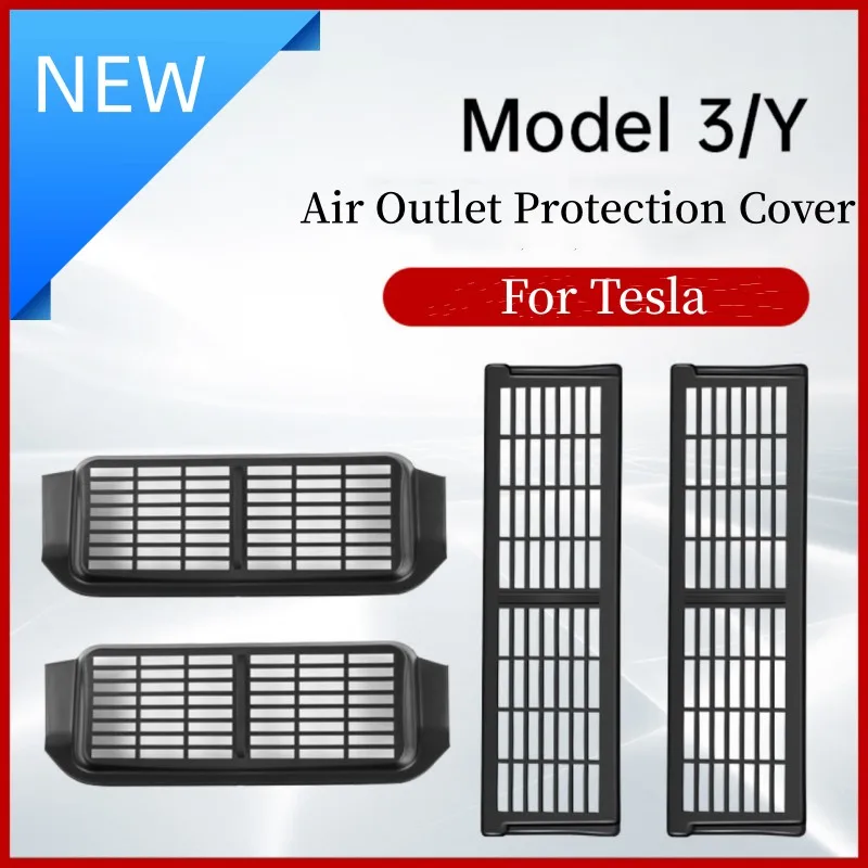 

Car Under-seat Air Vent Protection Cover Anti-dirty Pad Auto Interior Modification For Tesla Model 3 Model Y 2023 Accessories