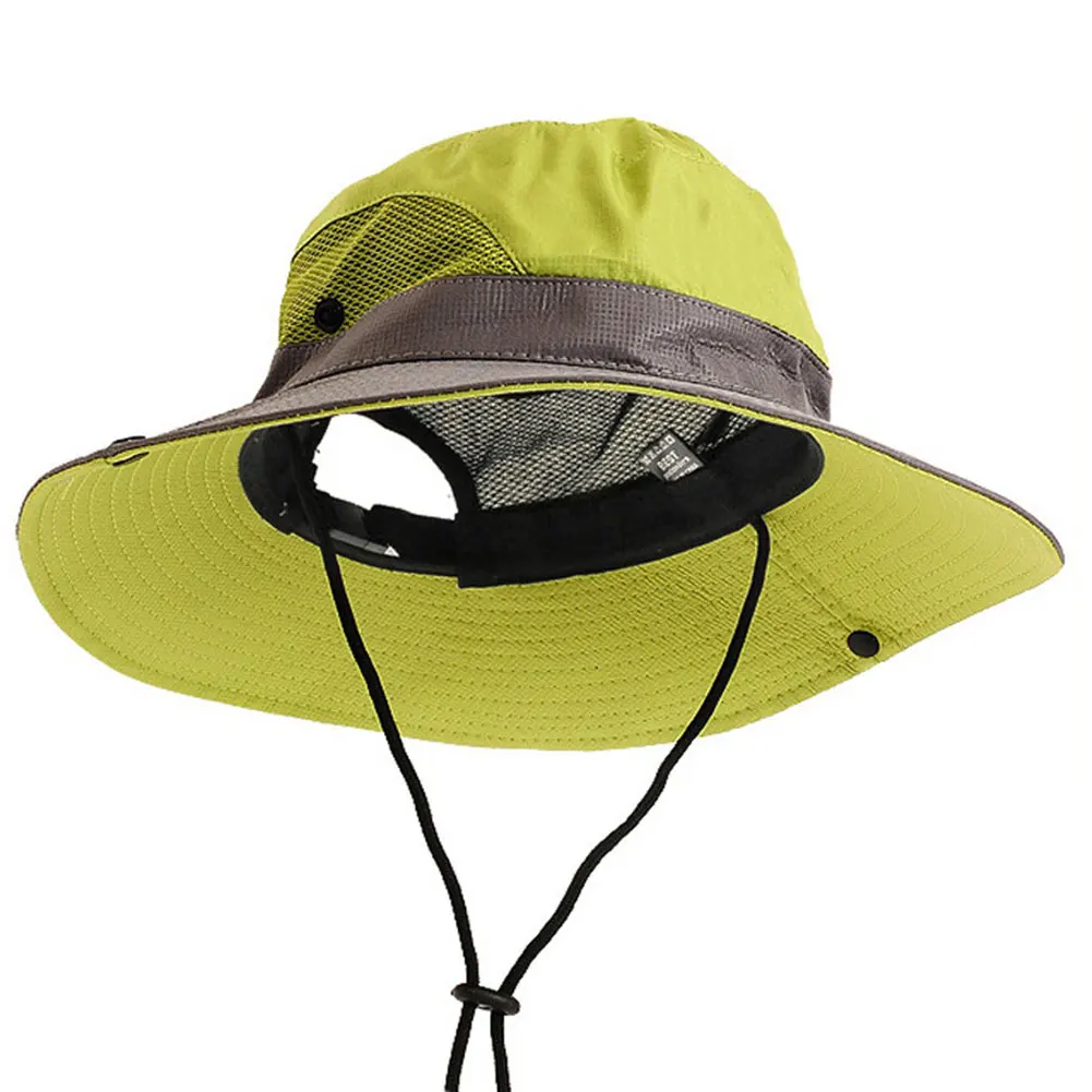 

Outdoor Activities Polyester Fishing Climbing Casual Bucket Hat Summer Adjustable Breathable Men Women Travel Mesh Camping Cap