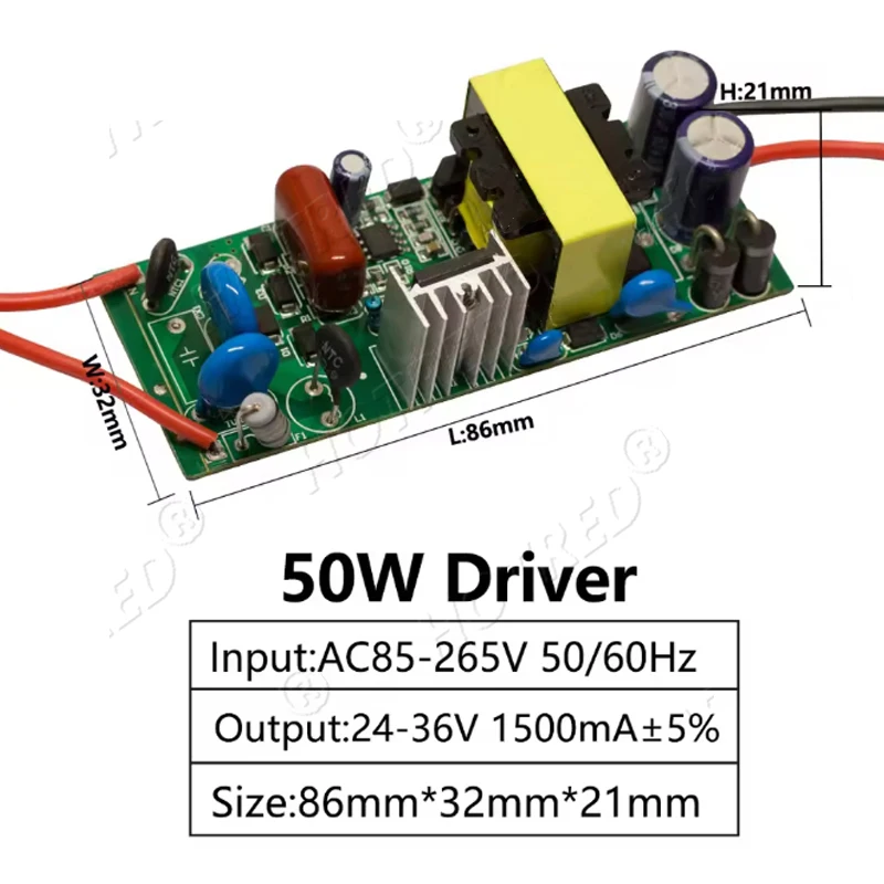 

HotRed УФ-светодиодный модуль 50W фиолетовый