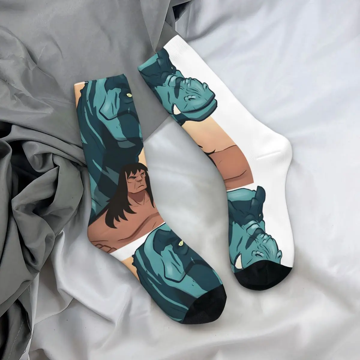 Носки копье и фан мужские винтажные бесшовные короткие носки в стиле хип-хоп с