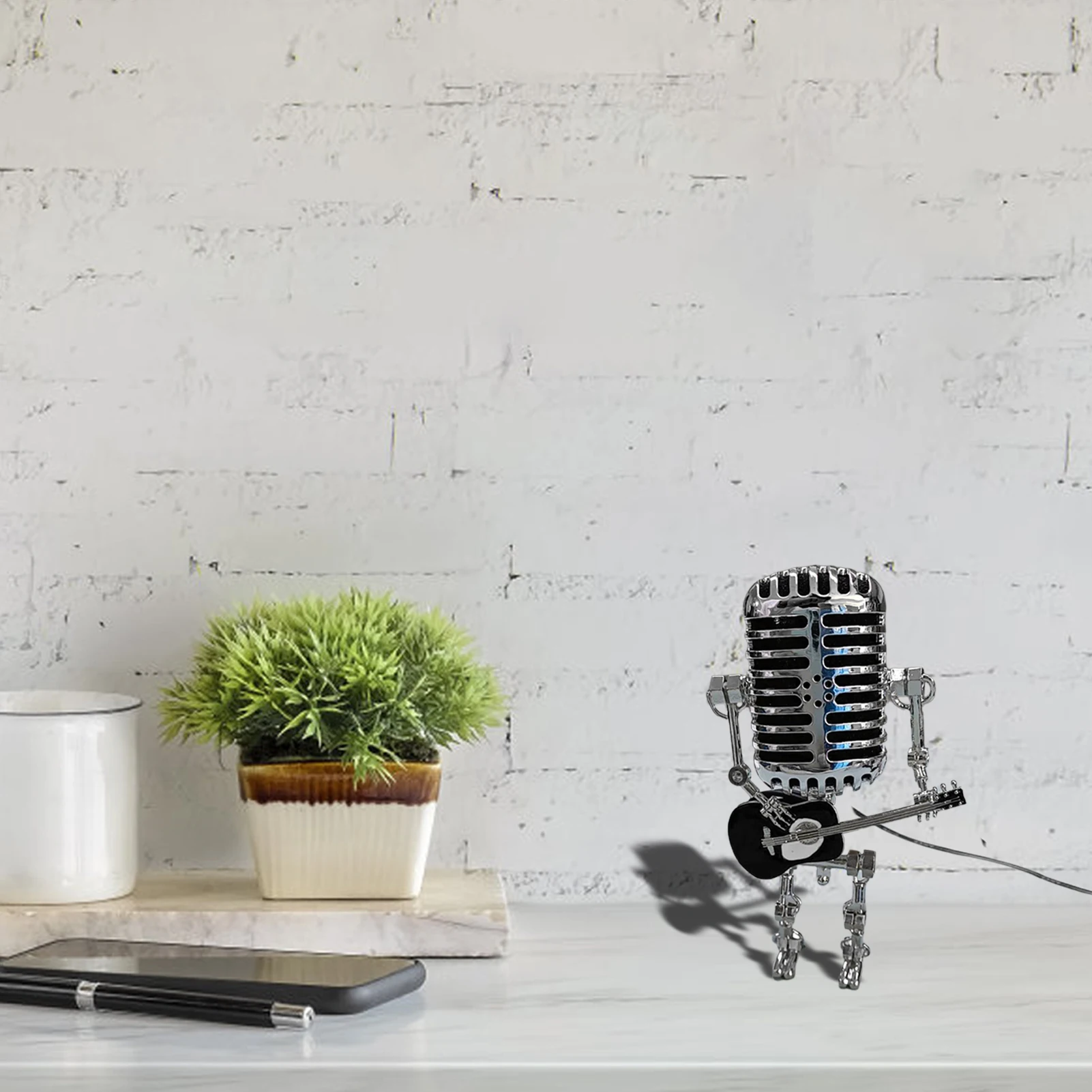 Микрофон робот настольная лампа микрофон планшетофон сенсорный диммер