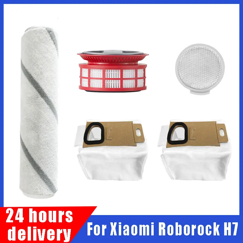 

Robot Vacuum Cleaner Replacement For Xiaomi Roborock H7 Handheld Vacuum Cleaner Roller Brush HEPA Filter Dust Bag Spare Parts