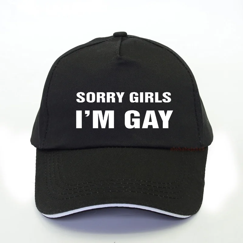 

Sorry Girls I'm Gay Women Baseball Hat Cotton Casual Funny cap Lady Yong Girl Higher Quality adjustable snapback hat