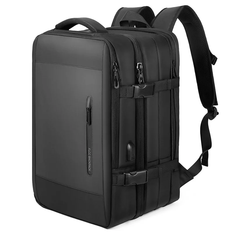 Expandable Backpack Men 17inch Laptop Backpacks 39L Male Large Capacity Travel Business Bag Waterproof Anti Theft Backpack