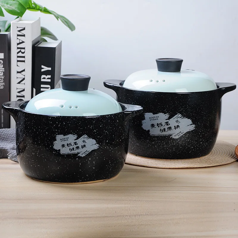 

Black Induction Cooking Pot Non Stick Cute Large Ceramic Cooking Pot Soup Korean Clay Ollas De Cocina Kitchen Utensils