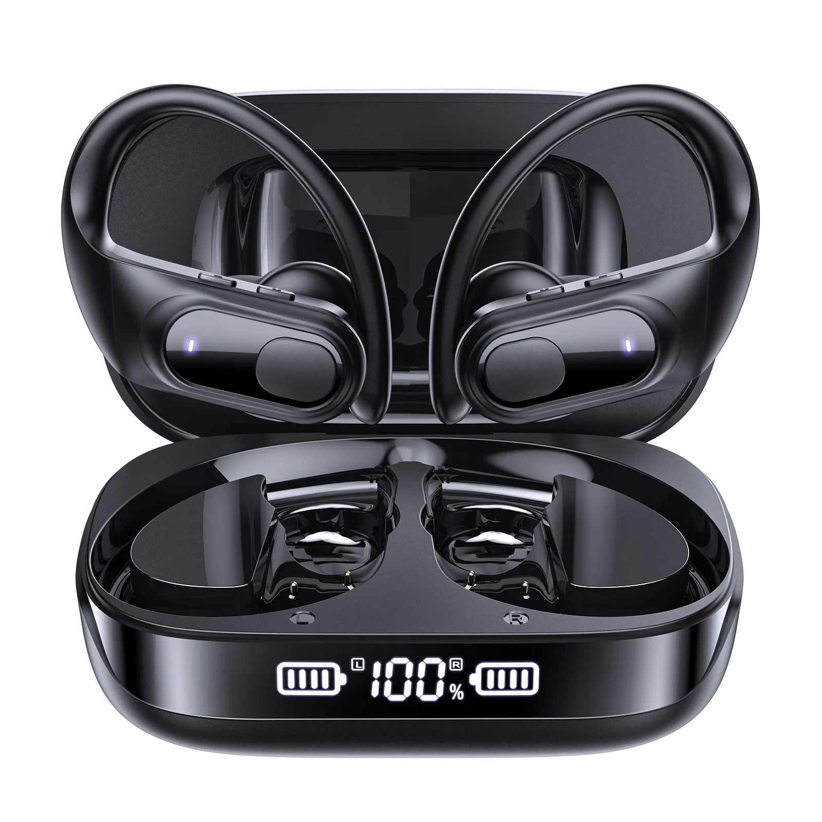 Беспроводные наушники-вкладыши с ушными крючками